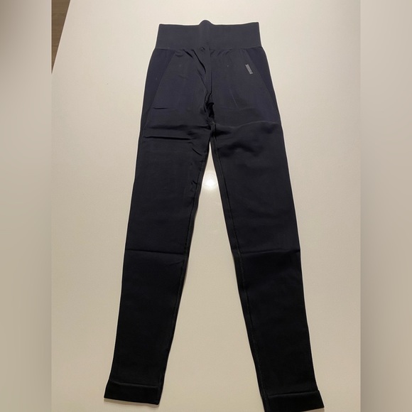 Gymshark Flex High Waisted Leggings - Black/Charcoal - Size Small - Picture 2 of 2